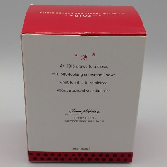 Hallmark Keepsake Frosty Fun Decade 2013 Christmas Ornament, 4th in the Series - Picture 8 of 9